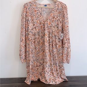 NWT Floral Mini Swing Dress